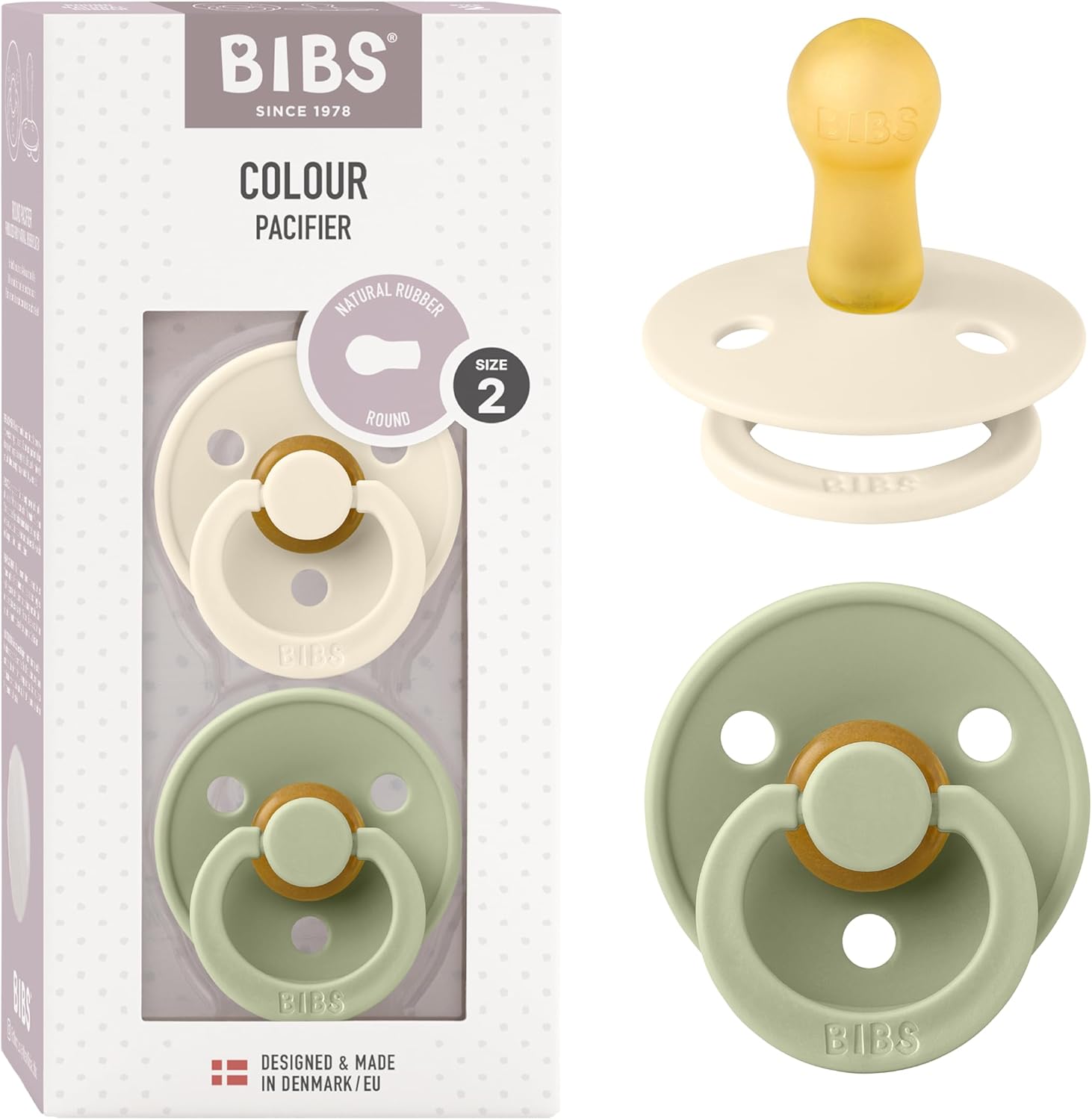 BIBS Colour Natural Rubber Dummy